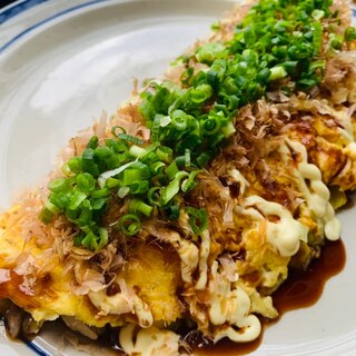 巻かずに簡単！チーズがとろ～り！とん平焼き